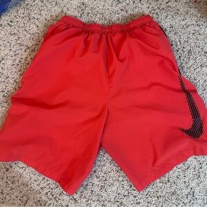 Nike dri-fit running shorts men’s red medium